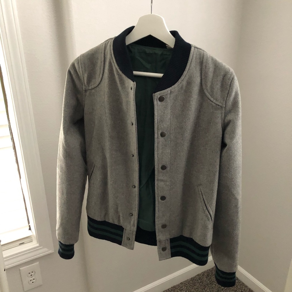 Gray Varsity Jacket